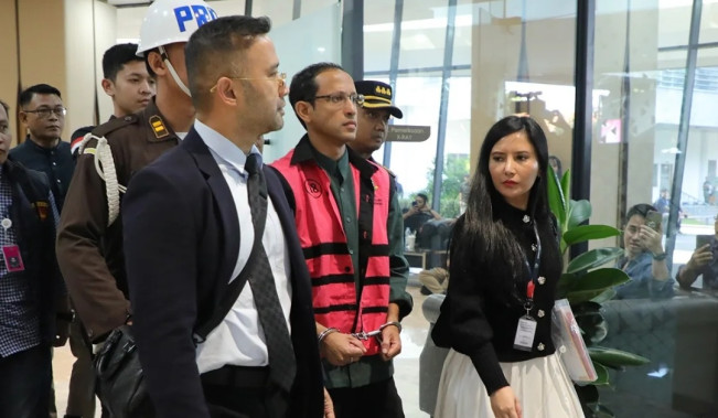 Nadiem Makarim ditahan penyidik Jampidsus Kejagung. [Dok. Kejagung]